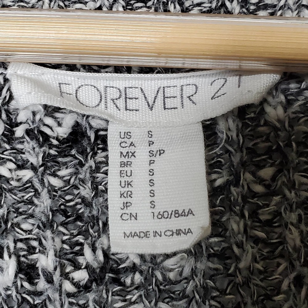 Forever 21 Oversized Button Front Cardigan Gray S - Picture 5 of 6